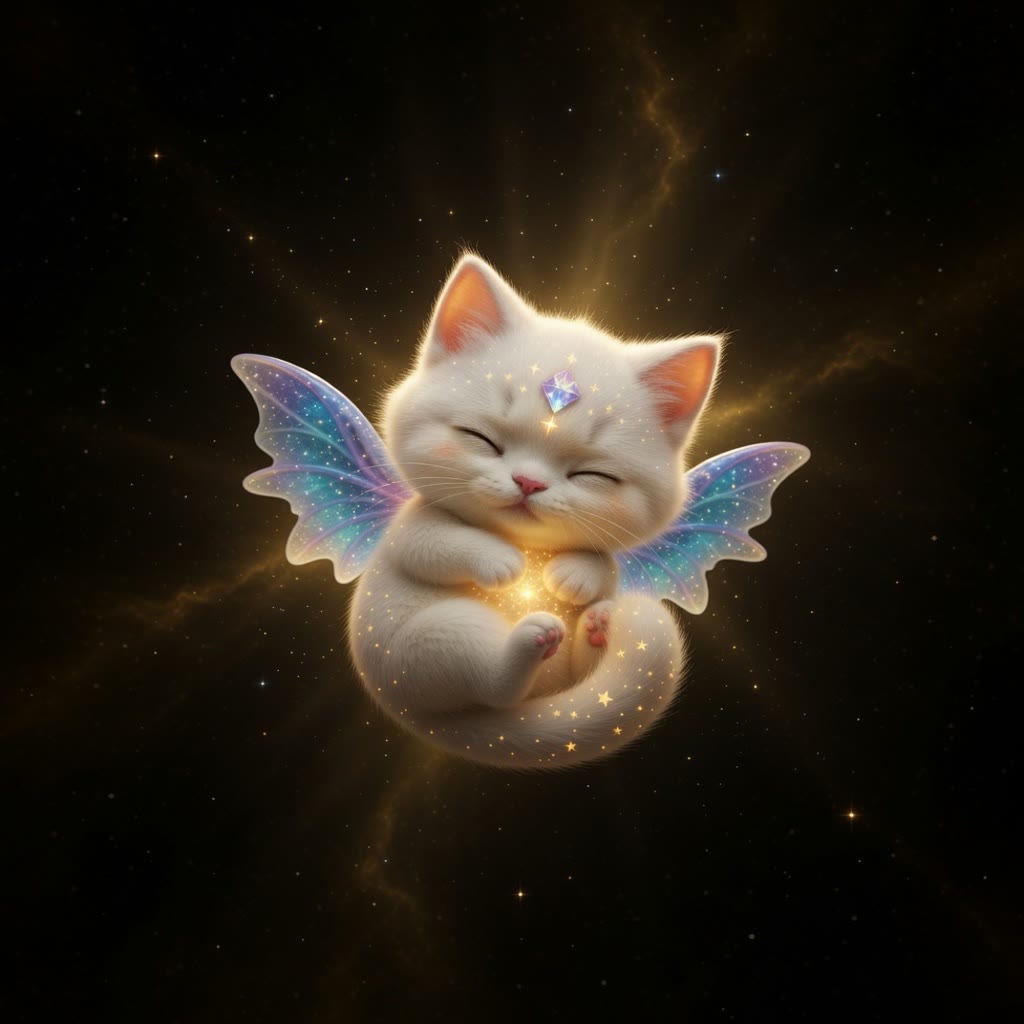沉睡的星灵猫