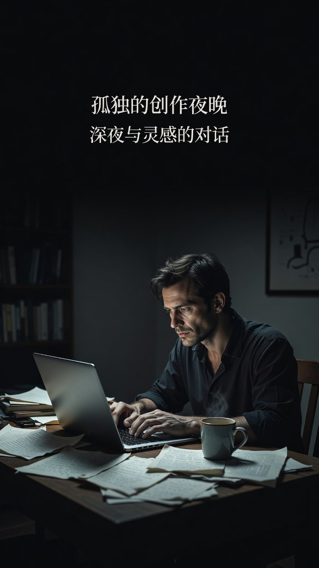深夜等灵感的手
